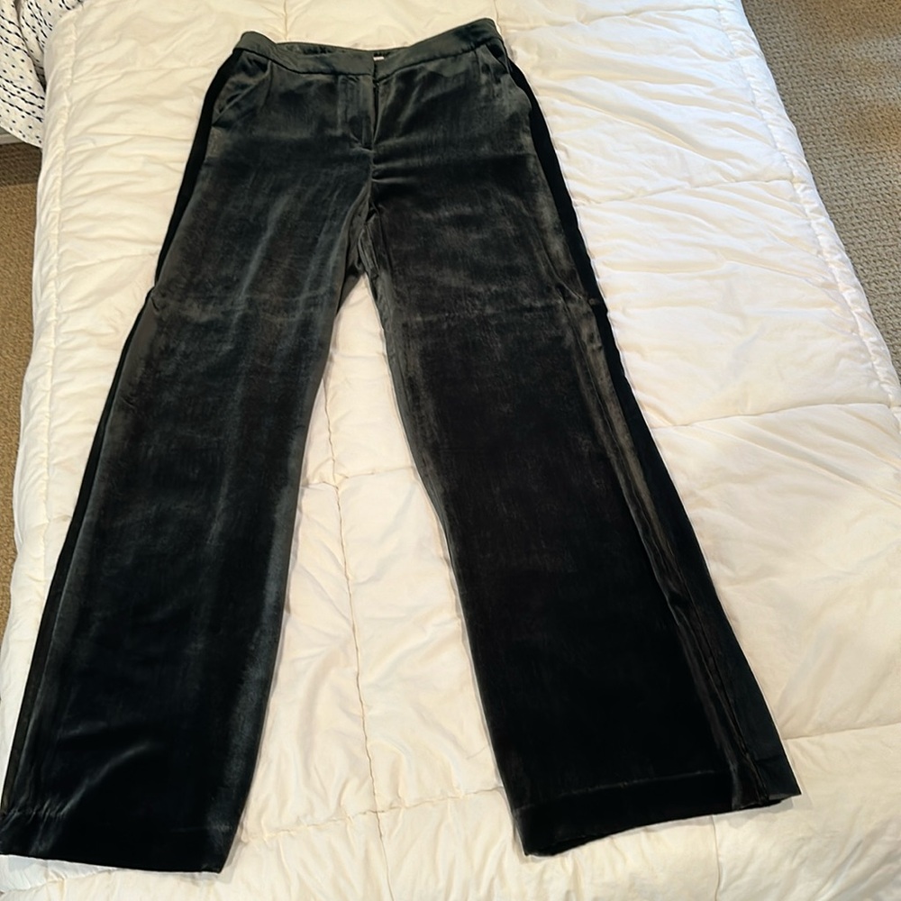 Boden velvet tuxedo pants